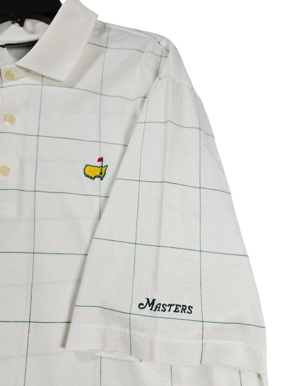 Vintage Masters Collection Polo Shirt Windowpane Check Cotton